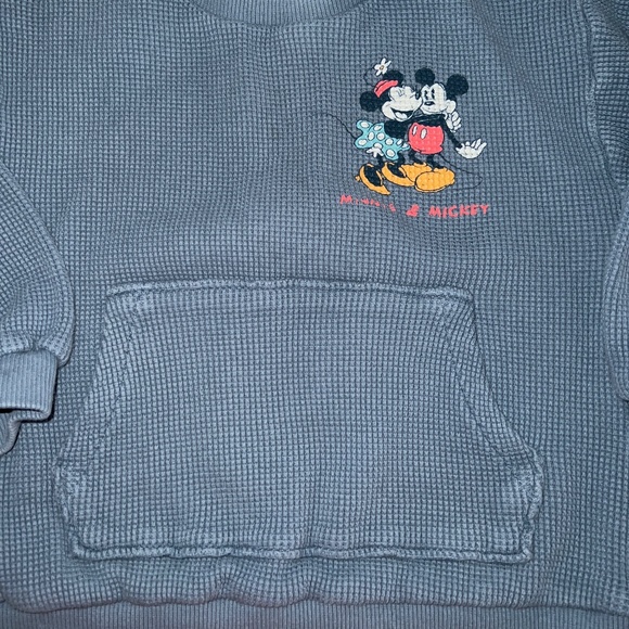 Zara Kids Disney Mickey Minnie textured sweatshirt 2-3Y - Picture 3 of 5